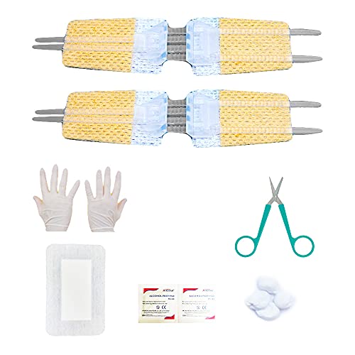 Israeli First Aid Emergency Laceration Closure Kit for Lacerations and Cuts, 10 Piece Set