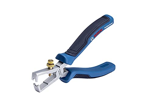Bosch Professional 1600A01V03 160 mm Wire Stripper (Chrome-Vanadium Steel, Soft Grip), Blue