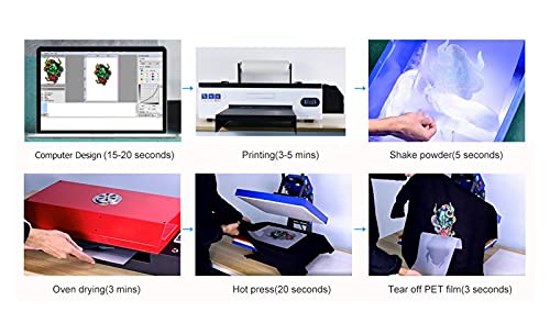 PUNEHOD L1800 DTF Transfer Printer with Roll Feeder,Direct to Film Print-preheating A3 DTF Printer for Dark and Light Clothing VS DTG Printer (A3 DTF Printer +Oven) | The Storepaperoomates Retail Market - Fast Affordable Shopping