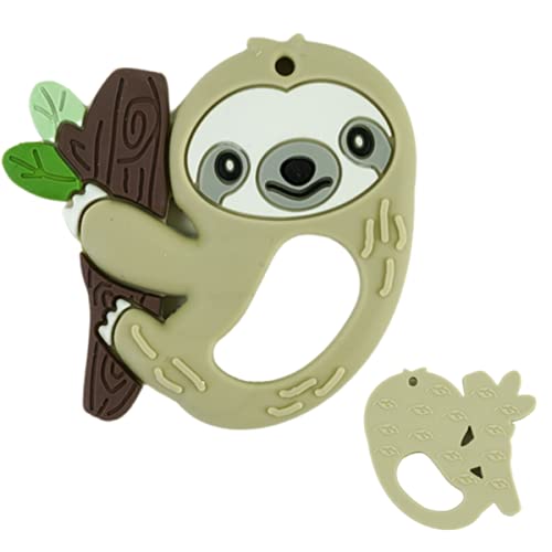 BUSY BABY Teething Toy â€“ 2-in-1 Teether and Toy for Babies and Toddlers â€“ As seen on Shark Tank â€“ Made from 100% Food Grade Silicone â€“ BPA Free and BPS Free â€“ Dishwasher Safe â€“ Sloth | The Storepaperoomates Retail Market - Fast Affordable Shopping