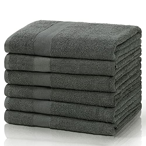 Simpli-Magic 79403 Bath Towels, Gray, 24×46 Inches Towels for Pool, Spa, and Gym Lightweight and Highly Absorbent Quick Drying Towels | The Storepaperoomates Retail Market - Fast Affordable Shopping
