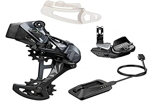 SRAM XX1 Eagle AXS Upgrade Kit – Rear Derailleur for 52t Max, Battery, Eagle AXS Rocker Paddle Controller with Clamp,