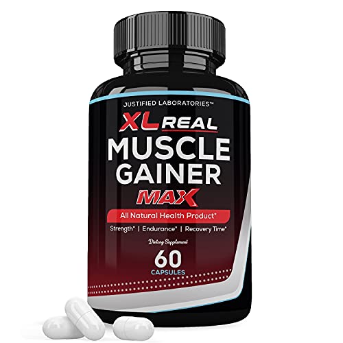 XL Real Muscle Gainer Max 1600MG All Natural Advanced Men’s Heath Formula 60 Capsules