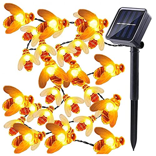 Flystoo Solar Lights String Outdoor String Lights Solar String Lights Outdoor Garden Patio Lights for Outdoor Home Garden Summer Wedding Party (Emitting Color : Warm White, Style : 10M 50LEDs)