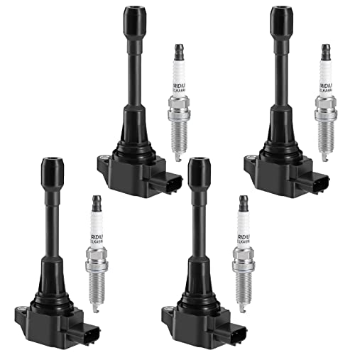 AUTOSAVER88 Ignition Coil Pack UF549 and Iridium Spark Plugs 9029 Set of 4 Compatible with Altima Cube Rogue Sentra Versa 1.6L 1.8L 2.0L 2.5L L4