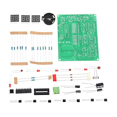TNJ 5pcs DIY 6 Digital LED Electronic DIY Clock Kit Electronic Component Parts 9V-12V AT89C2051 for DIY
