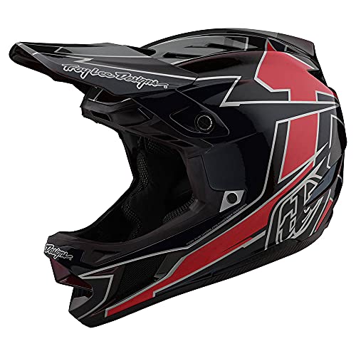 Troy Lee Designs Adult|Downhill|Mountain Bike|BMX|Full Face D4 Composite Helmet Graph W/MIPS (Red, MD)
