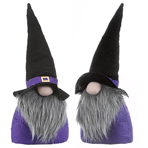 National Tree ​ Cloth Gnomes, Pack of 2, Halloween Collection, 12 Inches, Black, (RAH-H102077-1)