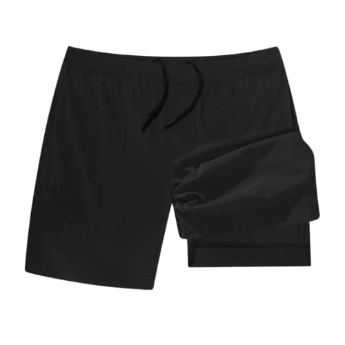 Chubbies Men’s Compression Lined Performance Shorts 5.5″ Inseam Black