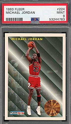 Michael Jordan 1993 Fleer Basketball Card #224 Graded PSA 9 MINT