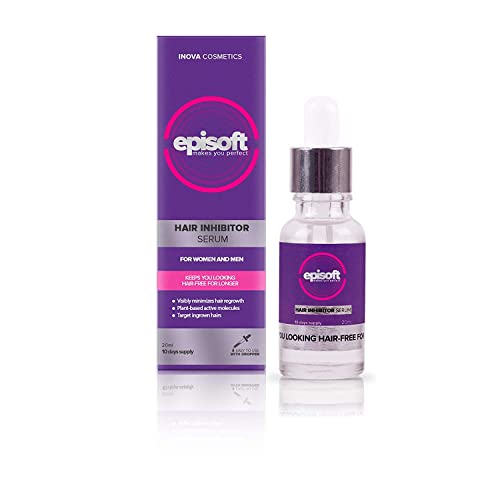 Episoft Hair Inhibitor by Bubbly, Hair Remover for Women and Men, Nourishing and Alcohol-Free Formula for Smooth Skin and Beautiful Appearance, For All Skin Types