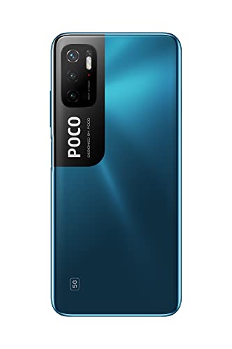 Xiaomi Poco M3 PRO 5G + 4G Volte Global Unlocked GSM 6.5″ Octa Core 48mp Triple Camera (Not Verizon/Boost/CDMA) (Cool Blue, 128GB+6GB)