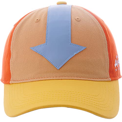 Concept One Avatar The Last Airbender Arrow Mark Cotton Adjustable Snapback Baseball Hat with Curved Brim, Multi, One Size