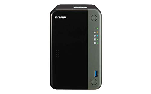 QNAP TS-253D-4G 2 Bay NAS for Professionals with Intel® Celeron® J4125 CPU and Two 2.5GbE Ports (TS-253D-4G-AMZ-US)