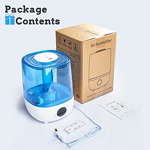 4L Cool Mist Humidifiers for Bedroom with Remote – Premium Unit Lasts Up to 24 Hours with 36dB Whisper Quiet Ultrasonic Humidifiers for Home with Adjustable 360° Rotation Nozzle, Auto Shut-Off | The Storepaperoomates Retail Market - Fast Affordable Shopping