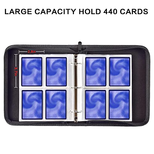Trading Card Binder with Sleeves, 440 Cards Game Holder Album Book for PM/ for C.A.H/ for Yugioh, Football Baseball Sports Cards Folder Storage Collectors for Topps (Box Only) | The Storepaperoomates Retail Market - Fast Affordable Shopping
