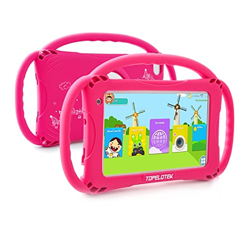 Kids Tablet 7 inch Toddler Tablet 32GB Google Play Android Tablet for Kids APP Preinstalled Learning Education Tablet WiFi Camera Tablet with Case Included,Netflix YouTube Tablet for Toddlers
