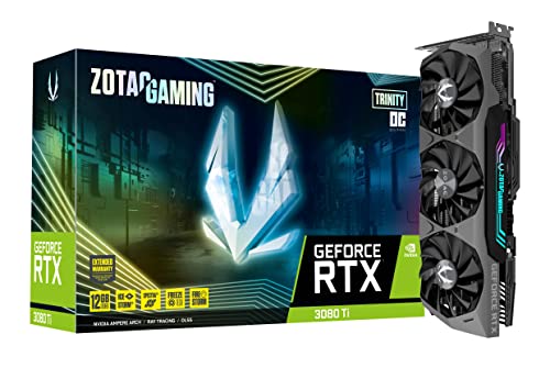 ZOTAC Gaming GeForce RTX™ 3080 Ti Trinity OC 12GB GDDR6X 384-bit 19 Gbps PCIE 4.0 Graphics Card, IceStorm 2.0 Advanced Cooling, Spectra 2.0 RGB Lighting, ZT-A30810J-10P