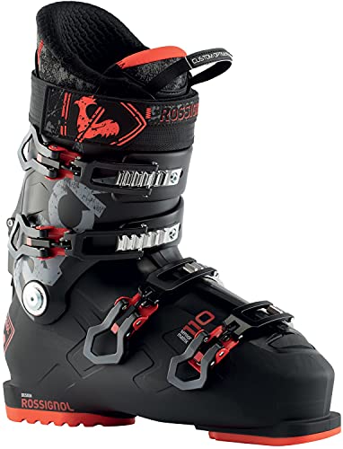Rossignol Track 110 Mens Ski Boots Black Red 10.5 (28.5)