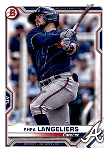 2021 Bowman Prospects #BP-28 Shea Langeliers Atlanta Braves MLB Baseball Card NM-MT