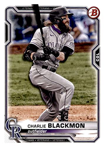 2021 Bowman #4 Charlie Blackmon Colorado Rockies Official MLB Baseball Trading Card in Raw (NM or Better) Condition