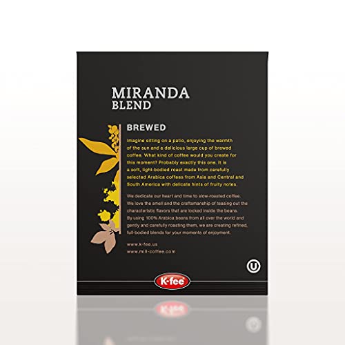 Mr and Mrs Mill Miranda Blend K-fee® & Starbucks® Verismo* Compatible | 72 Count (6 boxes X 12 Pods) | Blonde Roast Single Serve Brewed Coffee Pods | The Storepaperoomates Retail Market - Fast Affordable Shopping