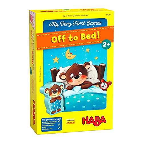 HABA My Very First Games – Off to Bed! The Game That Makes Toddler Bedtime Routines Fun – Ages 2+