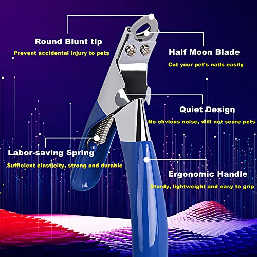 ATO-DJCX Dog Cat Nail Clippers, Professional Pet Claw Trimmer, Free Nail File, Stainless Steel Razor Sharp Blade Dog Toes Cutter Grooming Tools for Small Medium Large Animal Pets Blue | The Storepaperoomates Retail Market - Fast Affordable Shopping