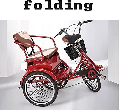 BINZII Adult Tricycles, 3 Wheel Bikes for Adults, Foldable Adult Tricycles, 6 Speed Adult Trikes 20 Inch 3 Wheel Bikes for Adults with Cargo Basket for Recreation, Shopping | The Storepaperoomates Retail Market - Fast Affordable Shopping