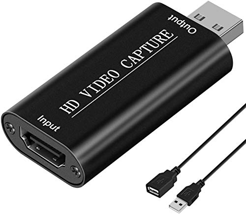 Rybozen HDMI to USB Video Capture Card, HDMI to USB 1080p USB2.0, Record Directly to Computer for Gaming, Streaming, Teaching, Video Conference or Live Broadcasting