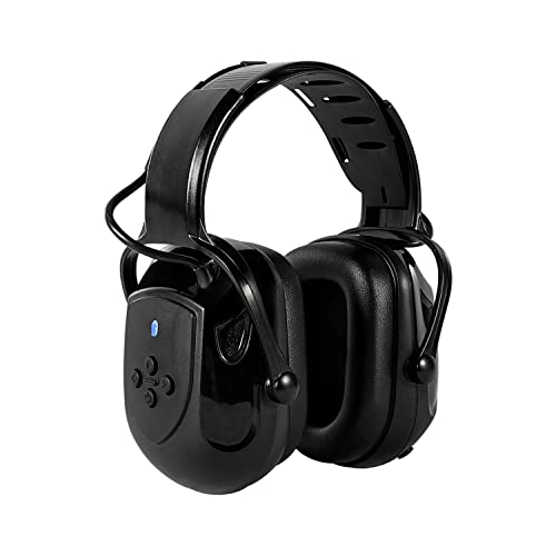 Dison Bluetooth Ear muffs, 36dB Noise Reduction Safety Earmuffs, Wireless Hearing Protection Headphones (Black)