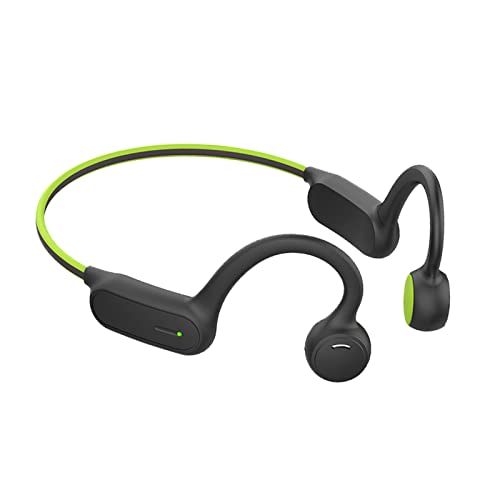 Pinetree Bone Conduction Headphones with MIC, IPX4 Waterproof Bluetooth Sport Headphones, Open Ear Headphones up to 6 Hours of Music and Calls, Wireless Headset for Running, Workout etc. (Green)