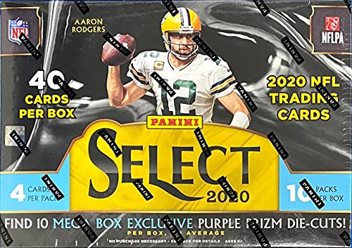2020 Panini Select NFL Football MEGA box (10 pks/bx)