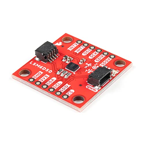 SparkFun 6 Degrees of Freedom Breakout – LSM6DSO (Qwiic) – Sense Shocks Tilt Motion Taps Count Steps Read Temperature 1.71V to 3.6V Operating Voltage Low Power Consumption Small Board