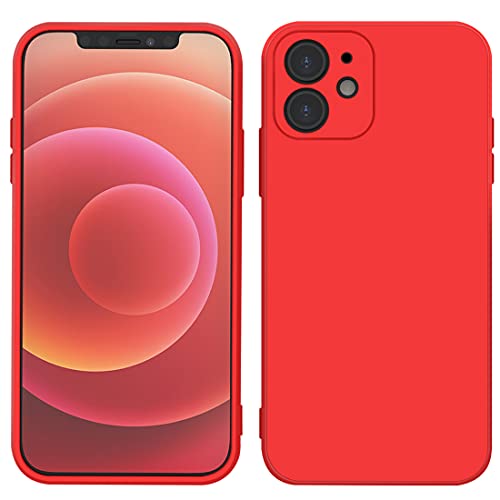 ZYX Red iPhone 11 Case – Shockproof Slim Fit Silicone TPU Soft Rubber Cover Protective red Bumper for iPhone 11 red, Case for Apple iPhone 11 for Boys Girls Woman Man｛6.1inch｝ (Red)