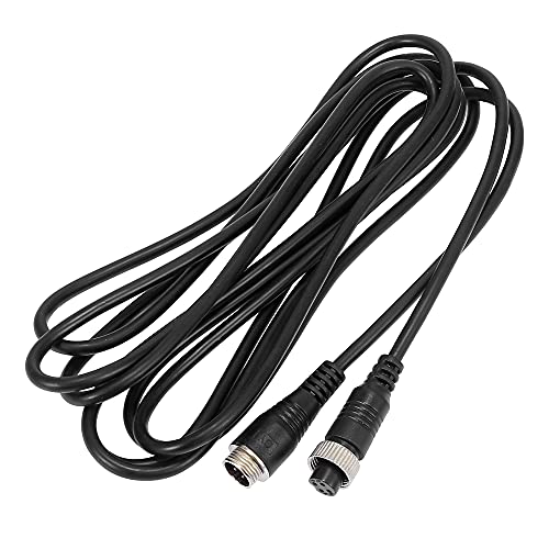 X AUTOHAUX 4 Pin 3 Meter 9.84ft Car Backup Camera Extension Cable Male to Female Rear View Video Extension Wire for Truck Trailer