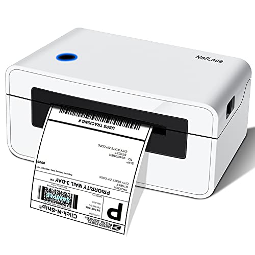Thermal Label Printer – with 4X6 100 Pcs Direct Thermal Shipping Labels for Shipping Packages Postage Home Small Business, Compatible with Etsy, Shopify,Ebay, Amazon, FedEx