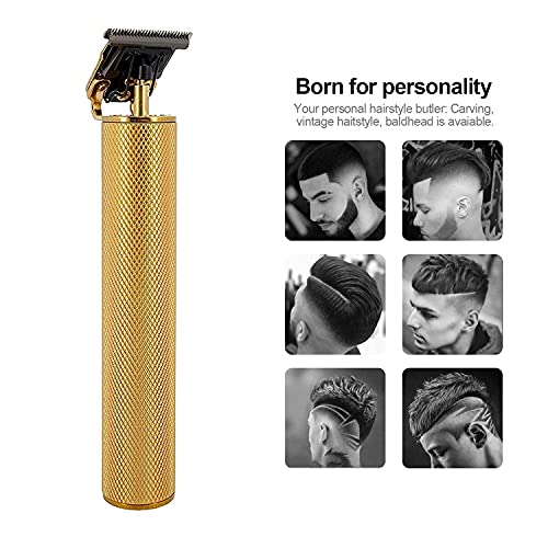 Anheqiao Professional Hair Clippers for Men Electric Haircut Kit Set Beard Trimmer Cordless Zero Gapped T-Blade Close Cutting Hair Trimmer USB Rechargeable Clippers for Hair Combs(4 Combs, Gold) | The Storepaperoomates Retail Market - Fast Affordable Shopping