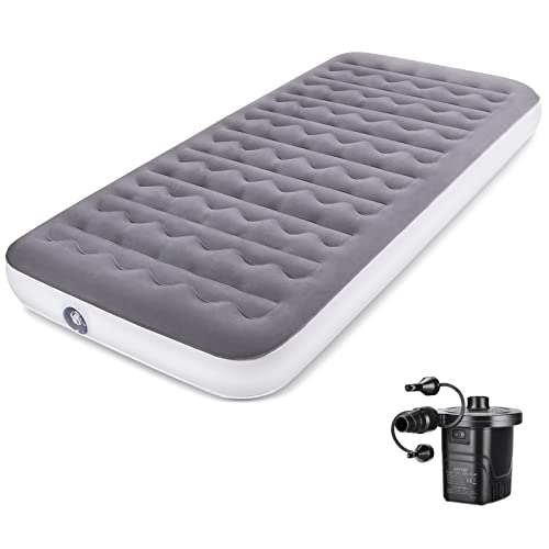 CAMULAND Air Mattress, Camping Inflatable Mattress with Rechargeable Air Mattress Pump, Lightweight Inflatable Bed Air Mattress for Home, Travel, RV Tent and SUV Truck