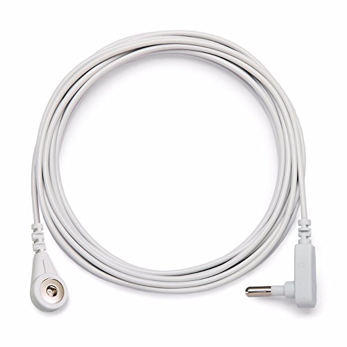 VAJOOCLL Grounding Cord, Replacement Grounding Cable Accessories for Grounding Sheets. Fits All Popular Brands White, 15 Feet