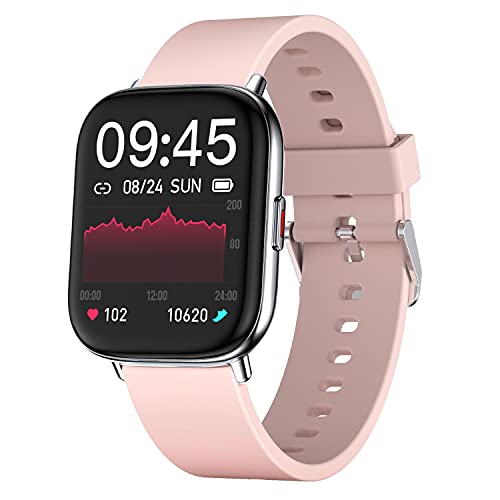 Elexus Smart Watch for Men Women,Fitness Tracker Heart Rate Monitor Activity Tracking Sport Smartwatches, Waterproof Pedometer Step Counter Watches with Smartwatch Compatible iPhone and Android Phones
