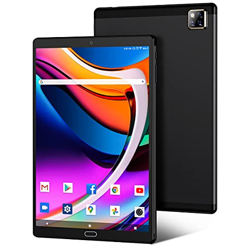 Tablet 10 Inch, Android 11 HD Tablets with 4G RAM+ 64GB ROM, 13MP & 5 MP Camera，6000mAh Battery, 128GB Expand Storage, Touchscreen，Bluetooth/GPS/FM/OTG/Google Certified (Black)