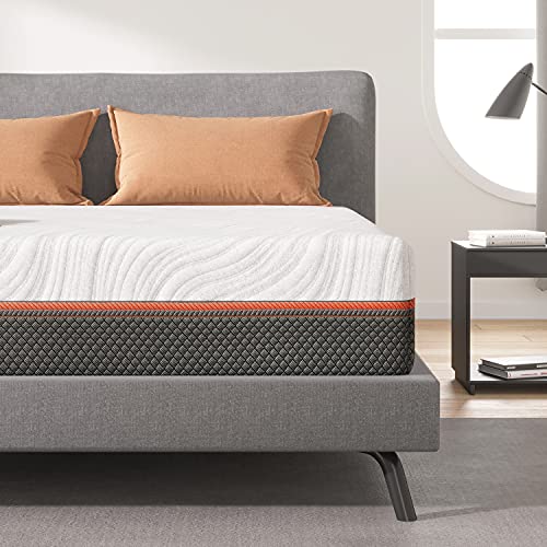 King Mattress, Sweetnight 12” Hybrid Mattress with Gel Memory Foam & Pocket Innerspring for Cool Sleep & Edge Support, Bed Mattress with Moisture Wicking Adaptive Cover, Medium Firm, King Size