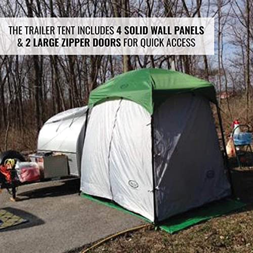 PahaQue 5×7 Pop Up Teardrop Camper Trailer Tent, Mini Side Mount Teardrop Trailer Screen Room with Awning, Compatible with Nucamp TAG Teardrop Trailers | The Storepaperoomates Retail Market - Fast Affordable Shopping