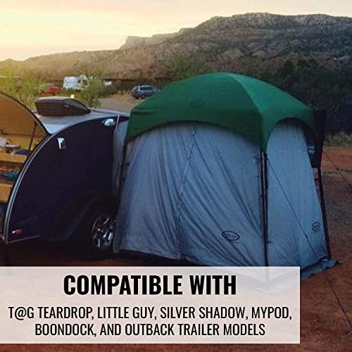 PahaQue 5×7 Pop Up Teardrop Camper Trailer Tent, Mini Side Mount Teardrop Trailer Screen Room with Awning, Compatible with Nucamp TAG Teardrop Trailers | The Storepaperoomates Retail Market - Fast Affordable Shopping