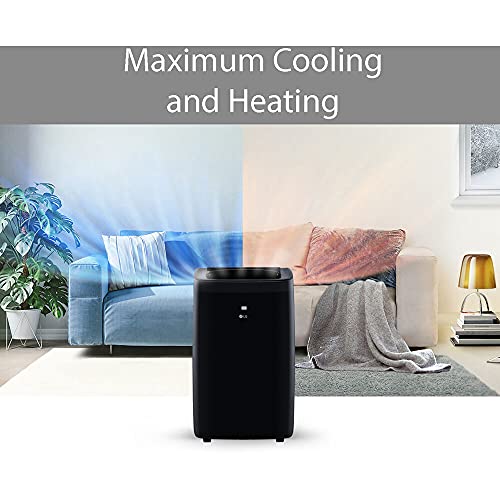 LG 10,000 BTU (DOE) / 14,000 BTU (Ashrae) Smart Portable Air Conditioner with Supplemental Heat, Cools 450 Sq. Ft, Smartphone & Voice Control Works ThinQ, Amazon Alexa and Hey Google, 115V | The Storepaperoomates Retail Market - Fast Affordable Shopping