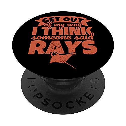 Ray for Stingray Lovers Sea Batoidea – Get out of my way PopSockets Swappable PopGrip