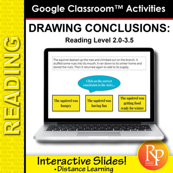 Google Classroom: Drawing Conclusions (Interactive Slides)