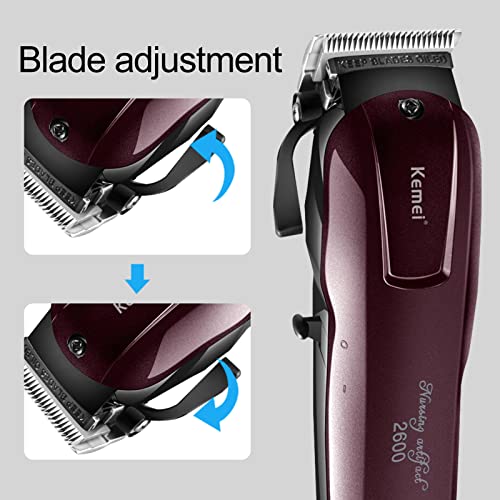 Professional Hair Clippers for Men Rechargeable Barber Set Cordless Professional Hair Clippers For Barbers Trimmer For Family use km-2600 | The Storepaperoomates Retail Market - Fast Affordable Shopping