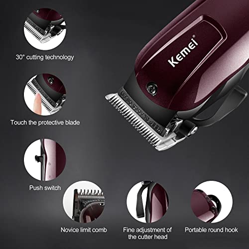 Professional Hair Clippers for Men Rechargeable Barber Set Cordless Professional Hair Clippers For Barbers Trimmer For Family use km-2600 | The Storepaperoomates Retail Market - Fast Affordable Shopping